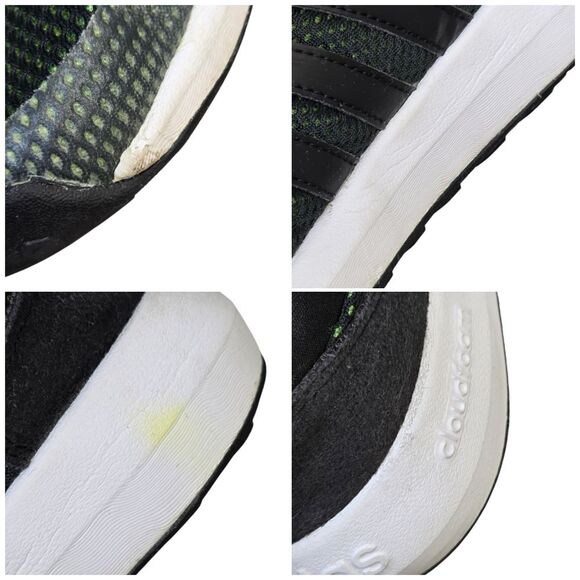 Adidas Big Kids 4Y Neo Cloudfoam Race K Lime Green Sneakers AW4043 - Picture 13 of 16